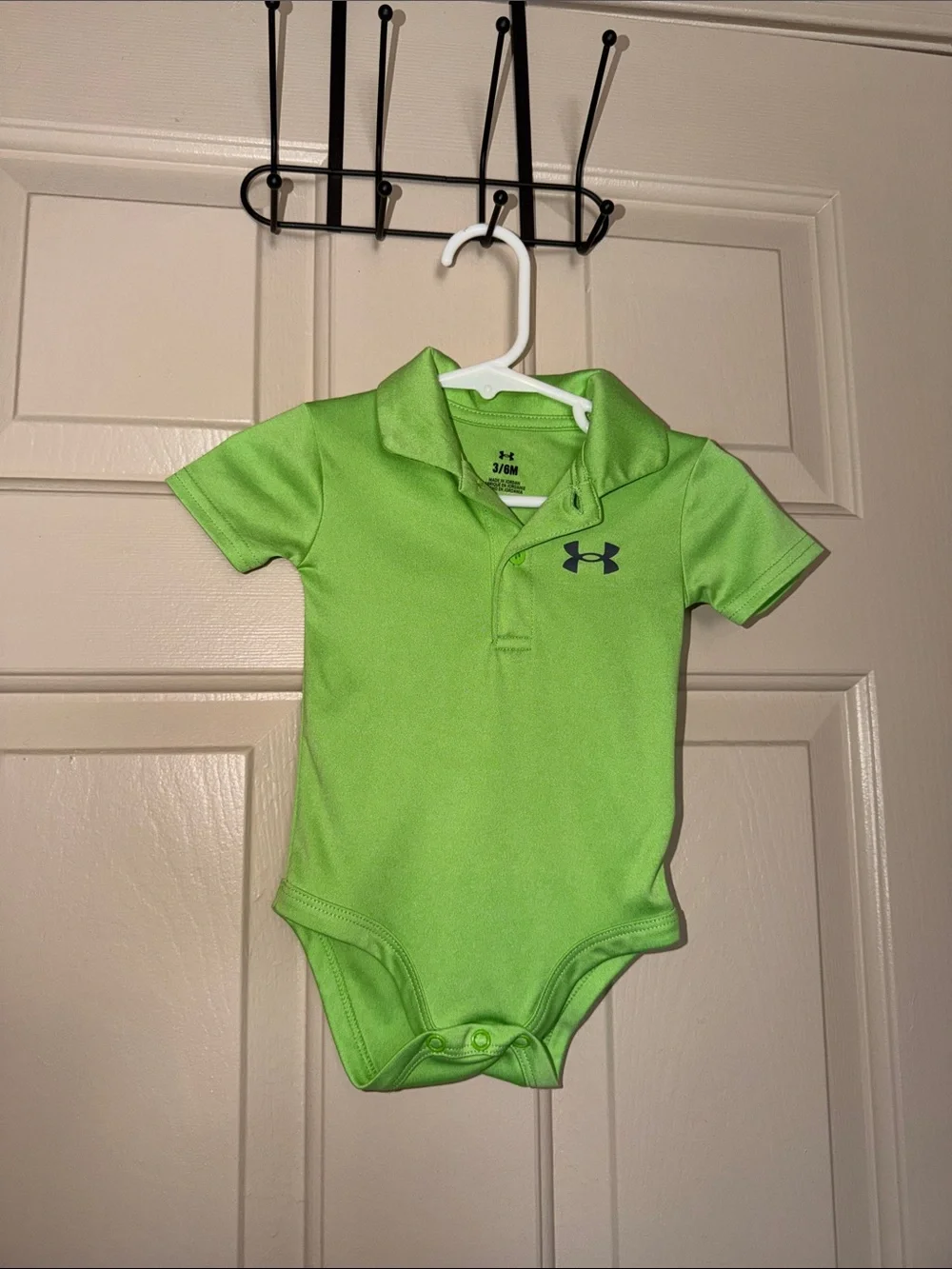 Under Armour Neon Green Infant Polo Bodysuit